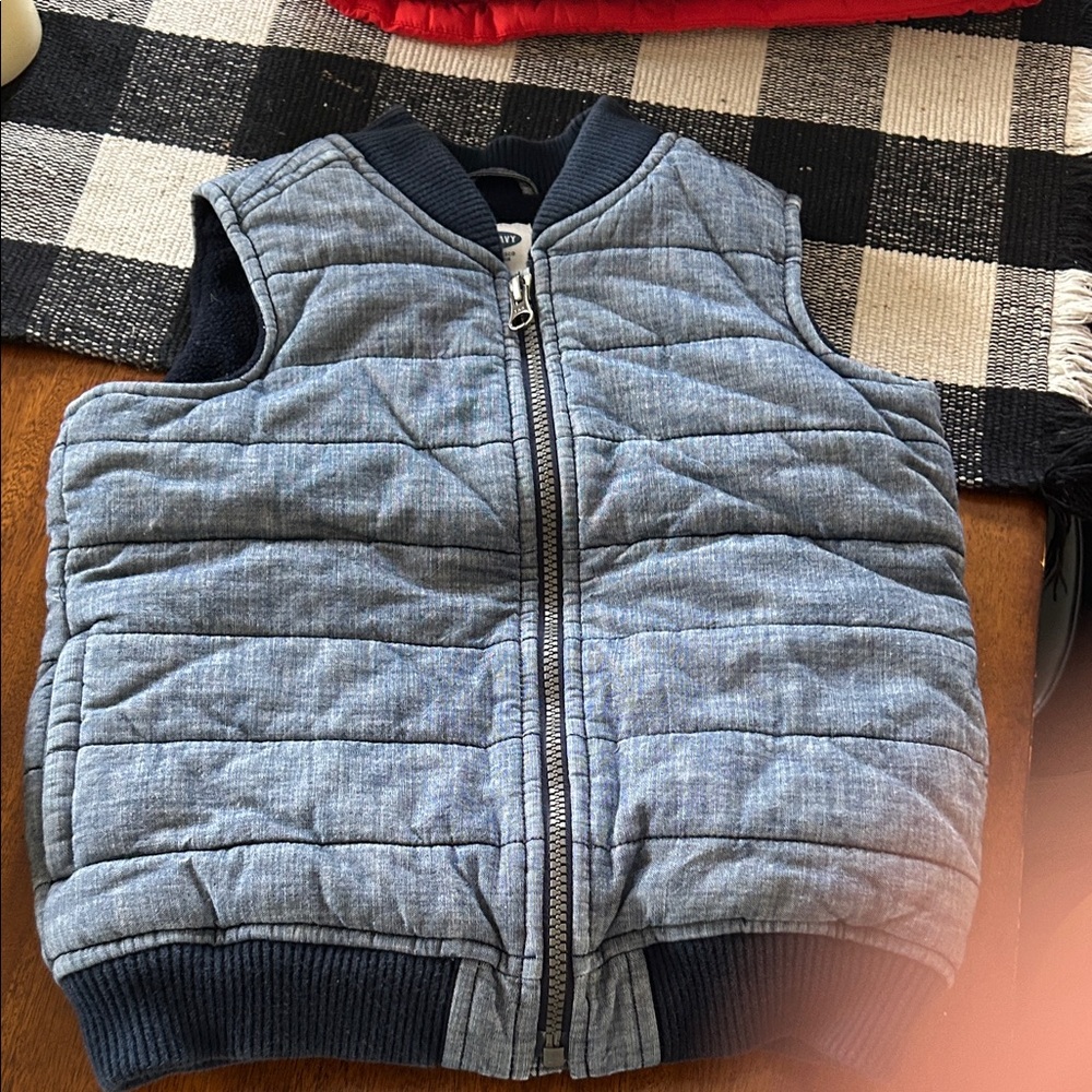 Old Navy Blue Quilted Vest for Kids